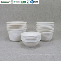 Biodegradable Recyclable Eco-Friendly  Cornstarch Round Bowl Alternative to Paper and Plastic